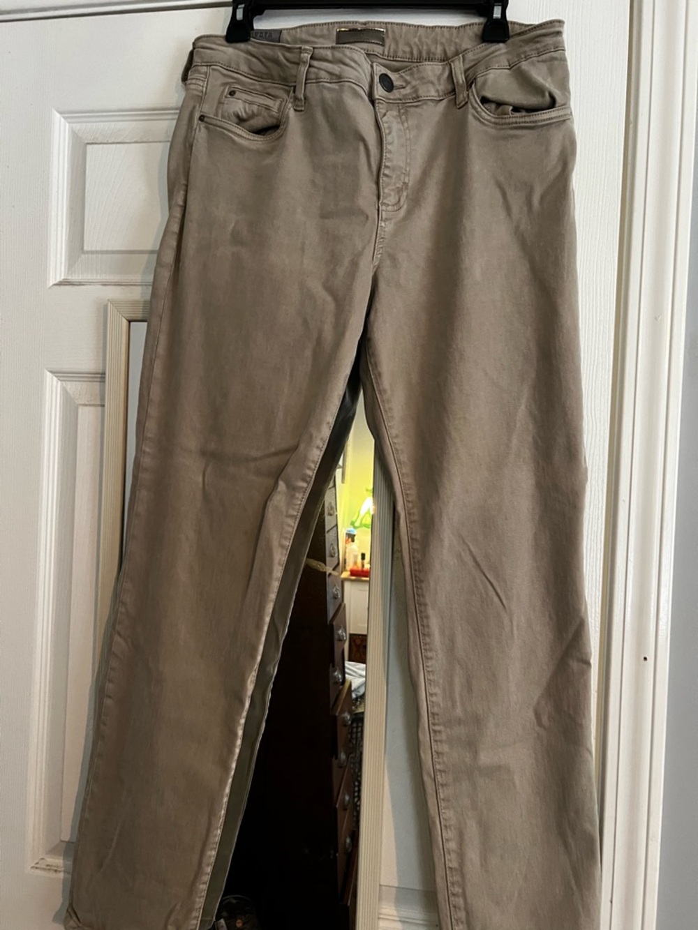 Kut from the Kloth Slim Straight Pants - Beige